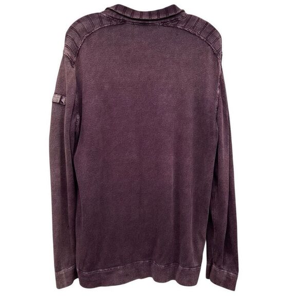 XG Xtreme Gear Surplus Sweater Top Men's XL Burgundy 1/4 Zip Mock Neck Pullover - Picture 6 of 12